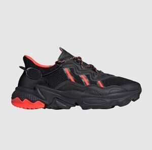 NEW Adidas Originals Ozweego TR womens 5 Sneakers Shoes Black Solar Red FW5813